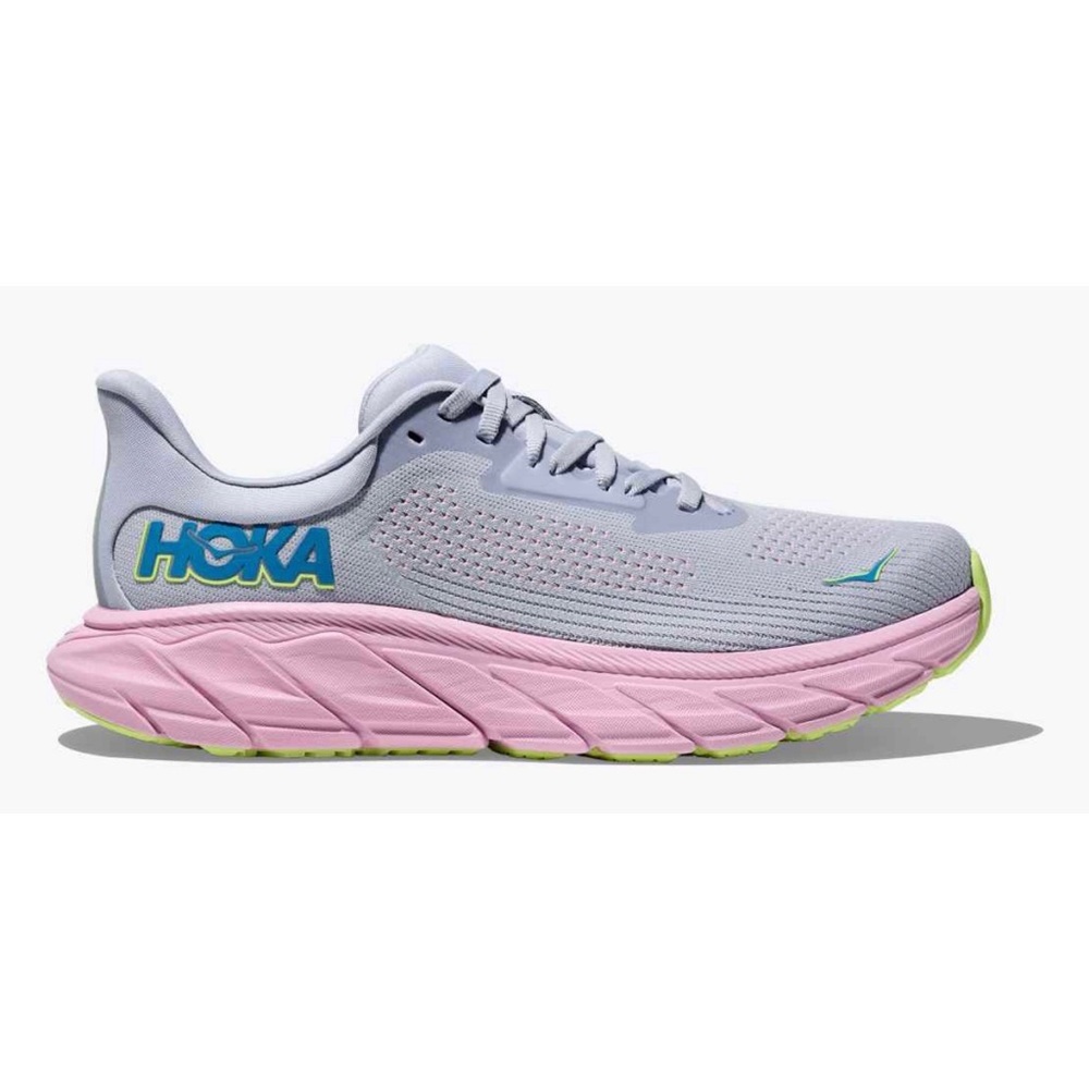 Hoka Arahi 7 NEW Gray and Pink Athletic Shoes